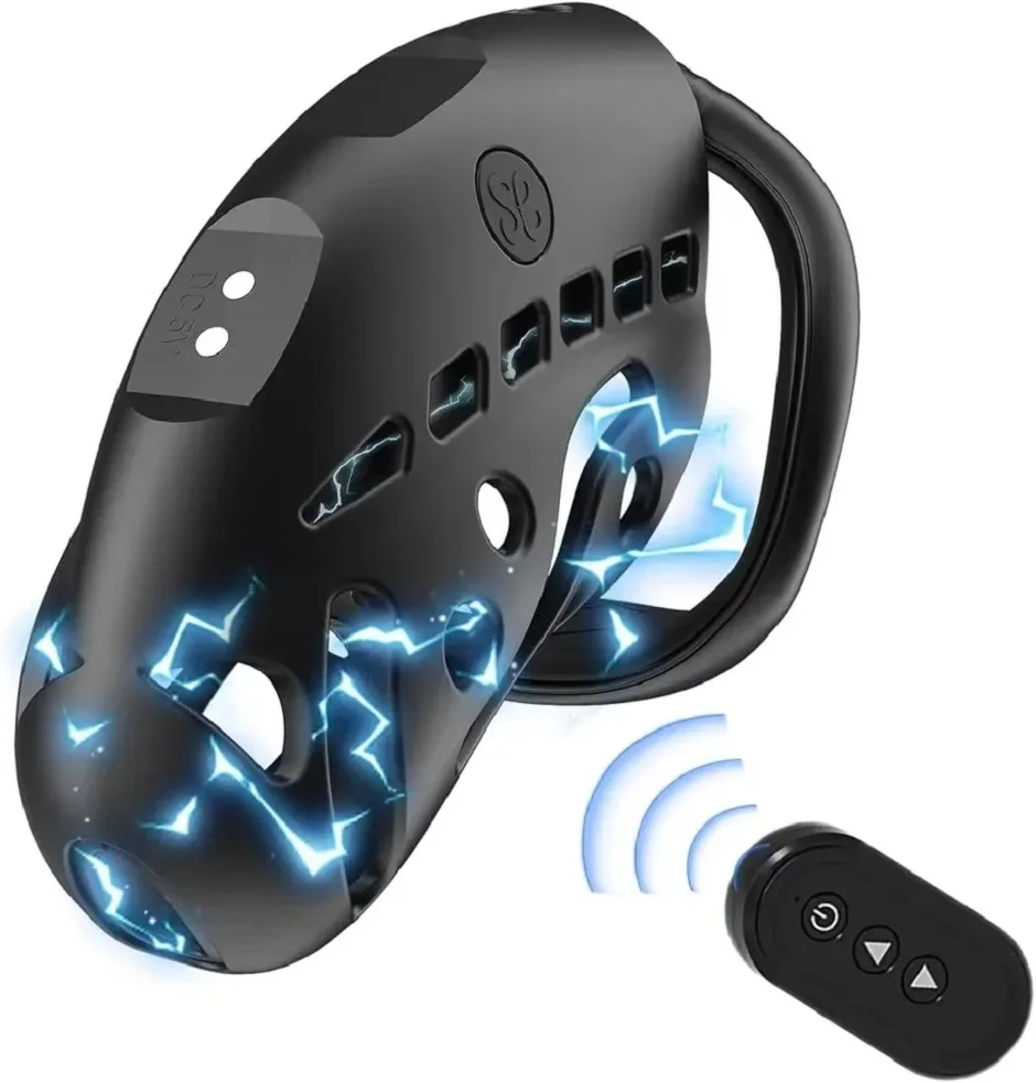 Remote Control Chastity Cage Men's Delayed Ejaculation Penis Ring Vibrating Training Male Punishment Tools Sex Toys Men 18+ penis chastity cage chastity lock sex toy chastity cage accessory penis cock ring