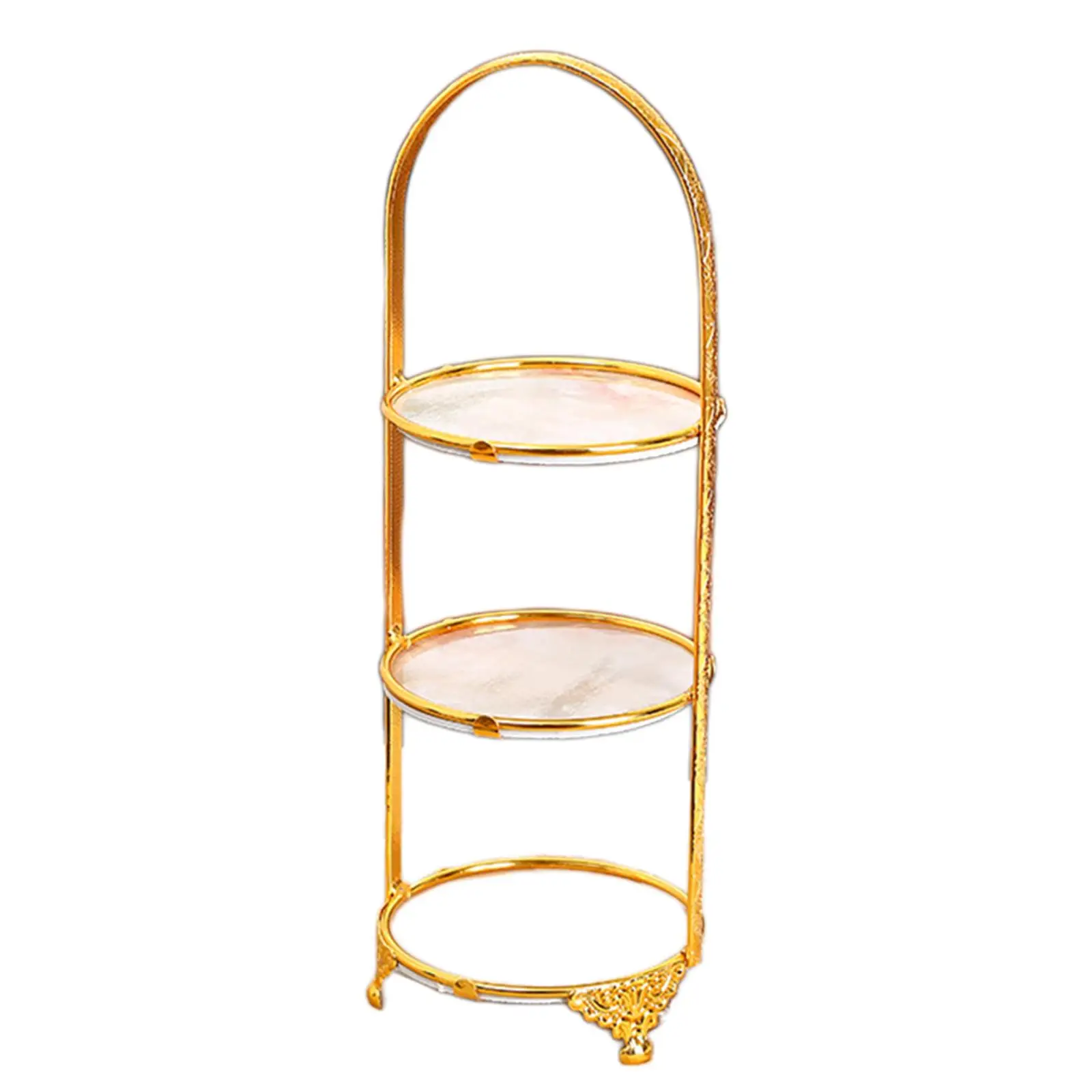 Iron Cake Stand Decoration Display Plate Cupcake Stand for Wedding Event Party Cookies Pie