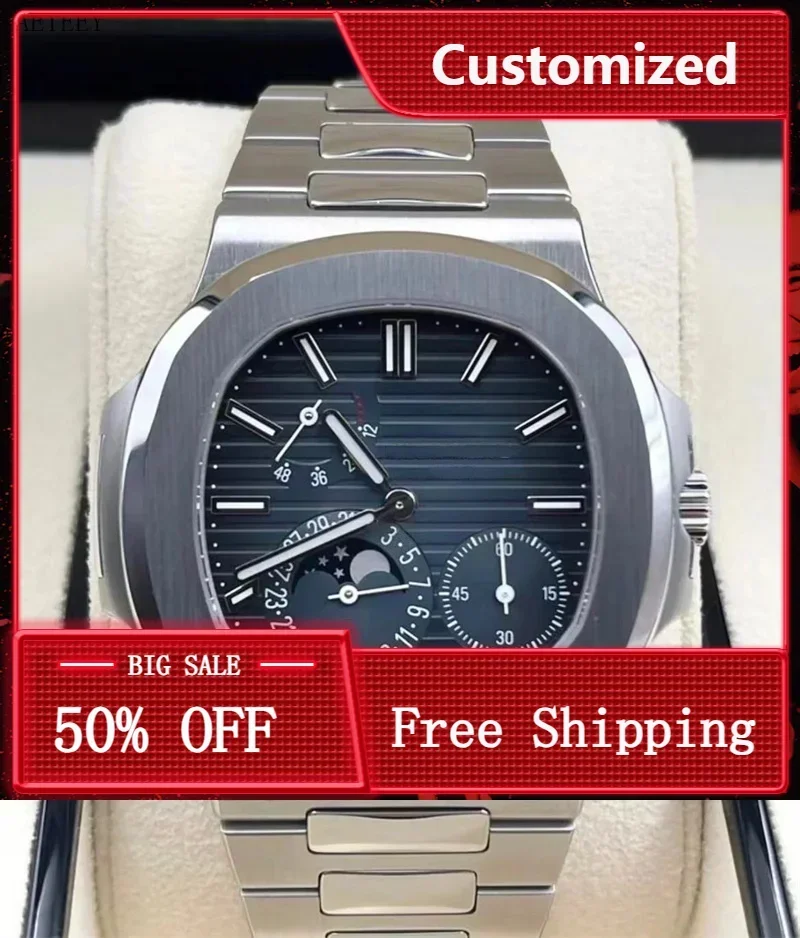

Top Grade Luxury Men's Watch 40MM Stainless Steel Wristwatches Fully Functional Automatic Mechanical Watch with Full Package