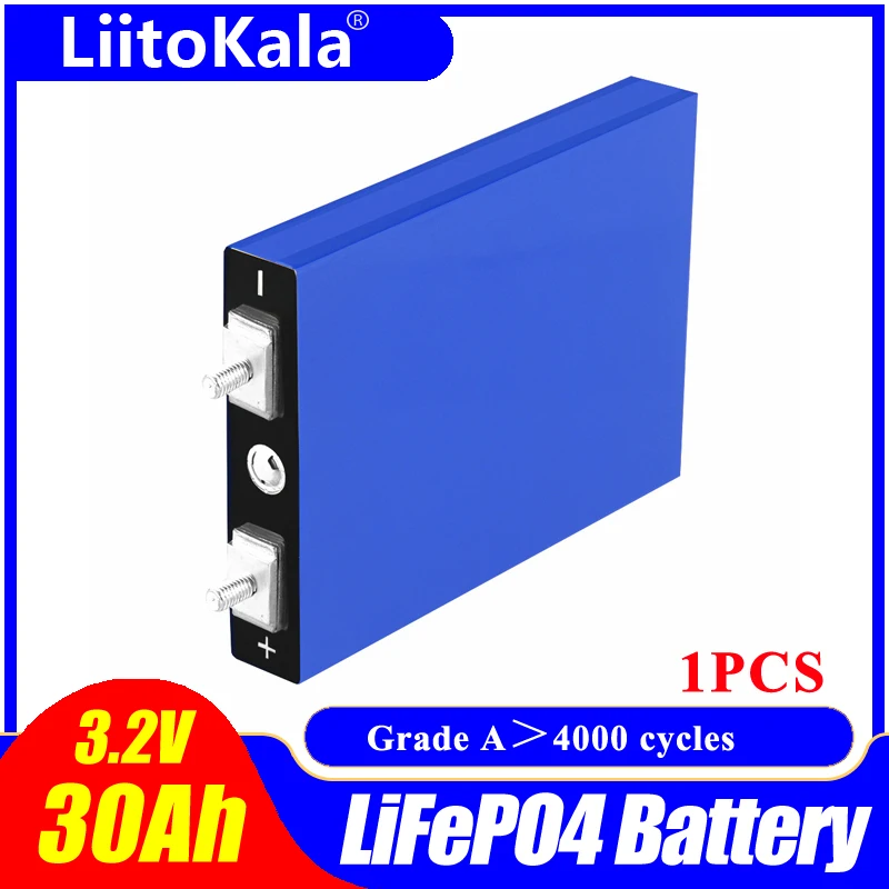 Аккумуляторная батарея LiitoKala 3 2 В 30 Ач фосфат литий-железо-фосфат |