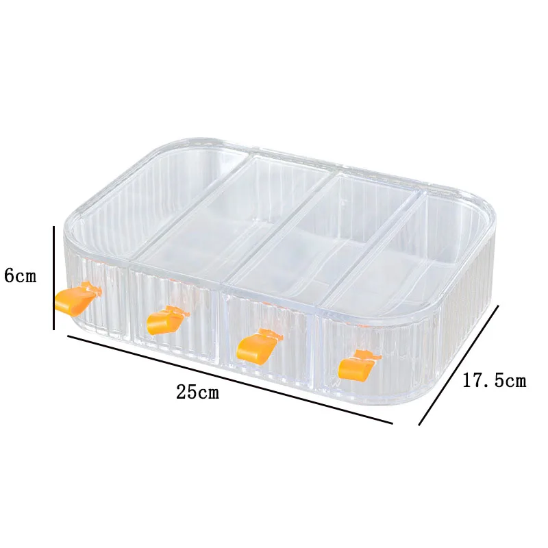 Beauty Contact Lens Storage Box Daily Disposable Contact Lens Cabinet  Multi-grid Large-capacity Eye Rack