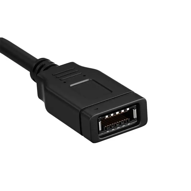 휴대용 USB2.0 9핀-타입 E 마더보드 헤더 어댑터 케이블(간편한 접근을 위한 전면형 C 커넥터 포함) 86HC