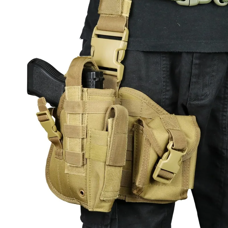 Waterproof Nylon Tactical Thigh Holster for Outdoor Hunting
