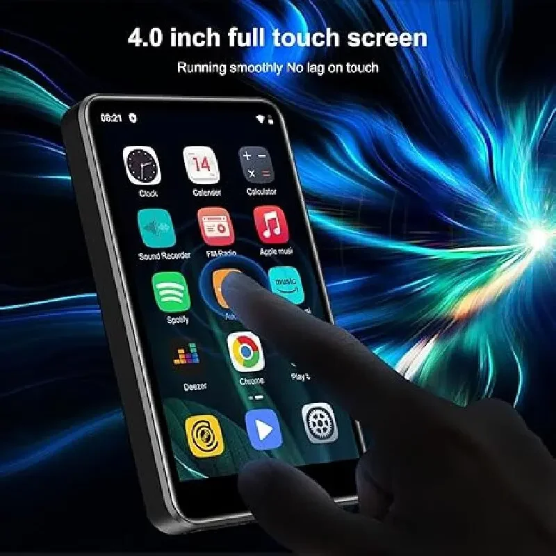 80GB MP3 player with Bluetooth and Wi Fi, Android music player with Split, Audio, Music, speaker, FM radio, e-book, up to