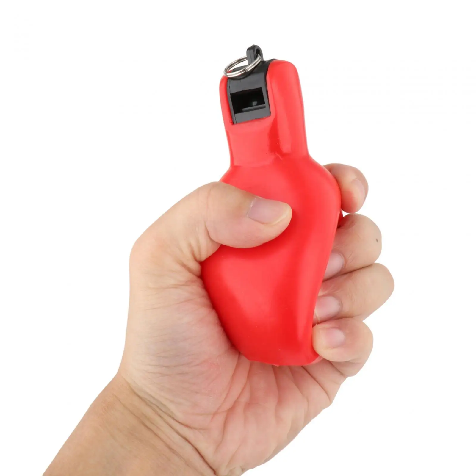 2Pcs Hand Squeeze Whistles Coaches Whistle Soft PVC Handheld Sports Whistle Survival Boat Home School training