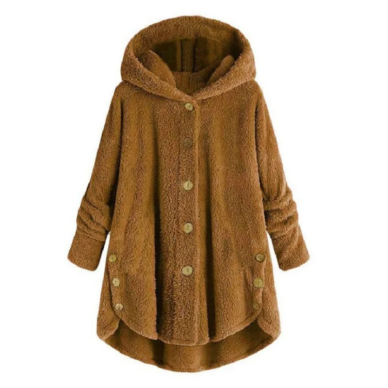 Fashion Trend Autumn and Winter Press-pleated Printed Turn-collar Long-sleeved Shirt Two-piece Furry Coat 2