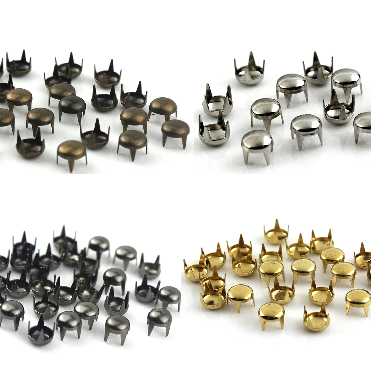 

Металлические круглые заклепки-гвоздики 2-6 мм, 100 комплектов, шпильки для кожаных сумок, ремней, одежды, обуви, воротника, декоративные аксессуары, 13 размеров