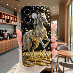 Elegant Sun and Moon Protective Phone Case Shell for Honor 600 Pro 5G (TYB1463)