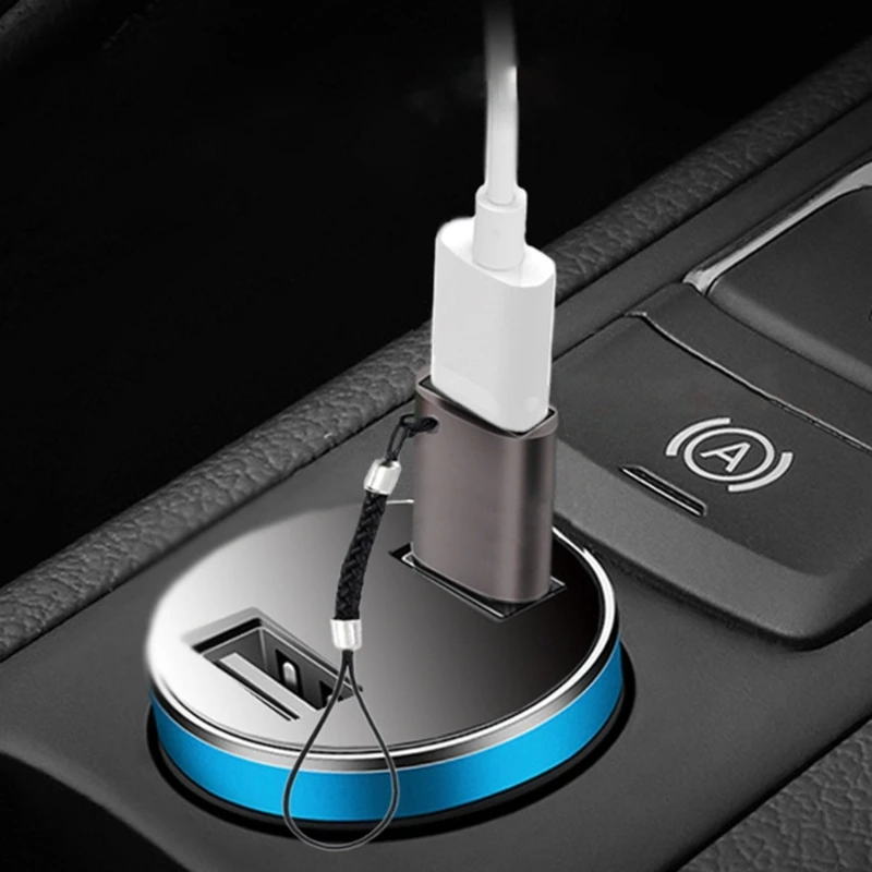 

USB C Female to USB Male Converter Aluminum Alloy Efficient Data Transfer HUB Dropship