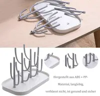 Support de séchage de bouteilles pour bébé Essentials, pour comptoir de cuisine, support de sèche-biberon détachable avec Base, pour tétines, tasses, pièces de pompe 3