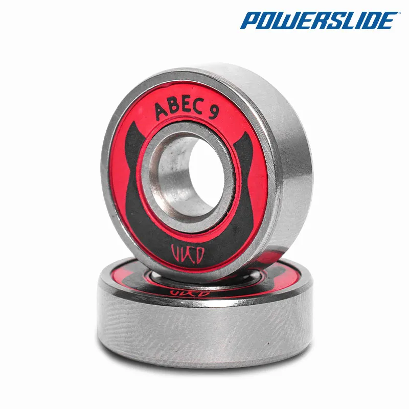 Powerslide Skate Bearings 16pcs Original Devil ABEC 9 ILQ-9 Miniature Ball Radial Ball Bearings 608ZZ Professional Bearing
