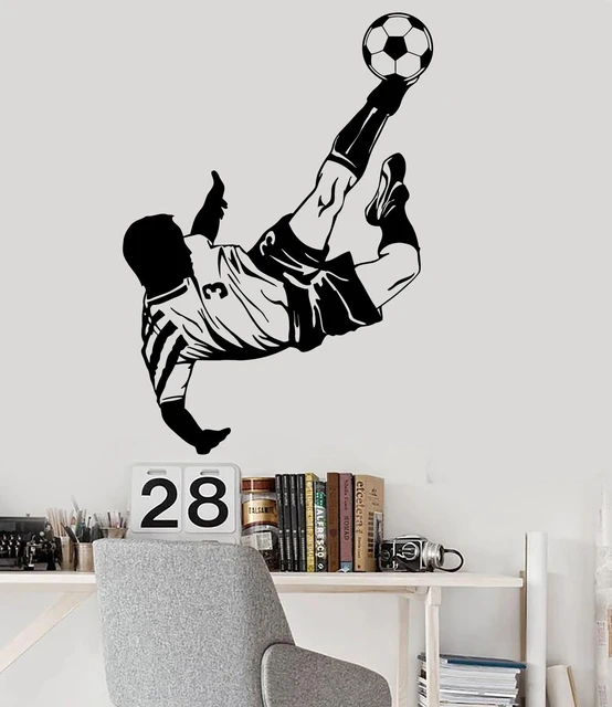 Professional football player inspirational kicker wall sticker office  living room bedroom football club decorative wall stickers