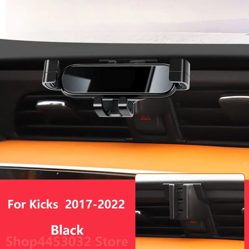 

Car Mobile Phone Holder For Nissan Kicks 2022 - 2017 Mounts Bracket GPS Stand Rotatable Support Accessories 3 Colors