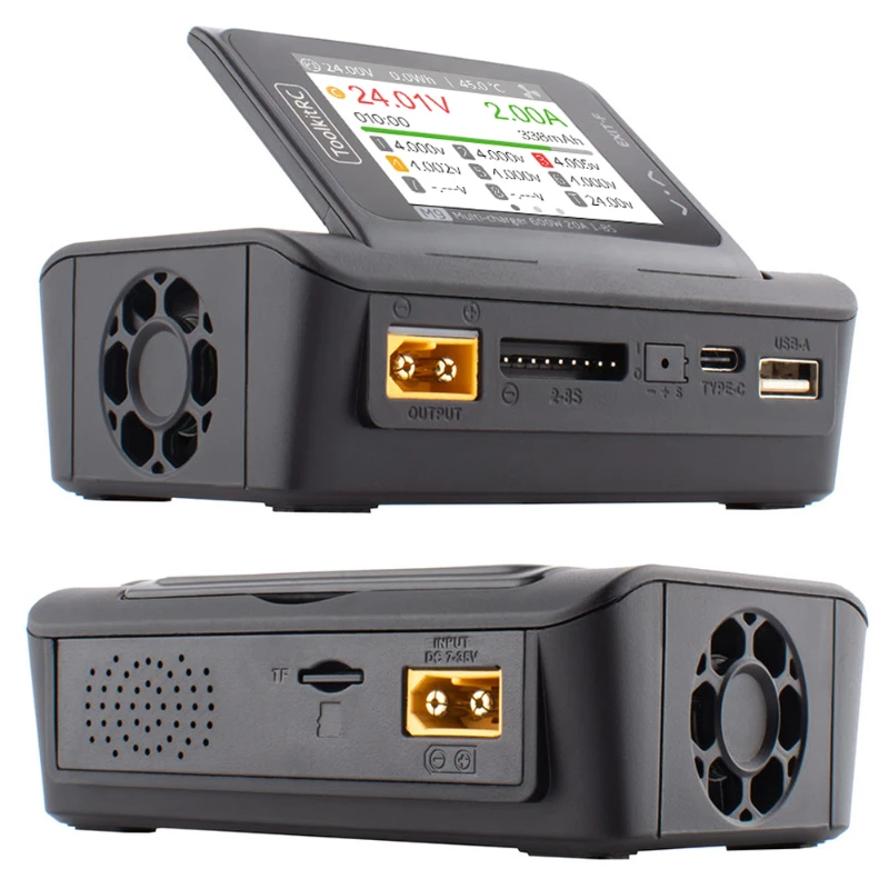 ToolkitRC M9 600 Вт, 20 А, умное зарядное устройство постоянного тока с функцией аудио для батареи Lipo LiFe 1-8S, RC FPV Drone Car, быстрая зарядка thumbnail 6