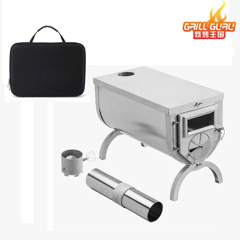 OutdoorTentStoveMultipurposeCampingHeatingStovePremium304