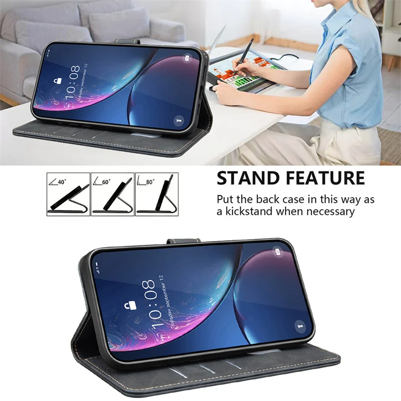 Leather Wallet Flip Phone Case - Stylish and Durable Protection