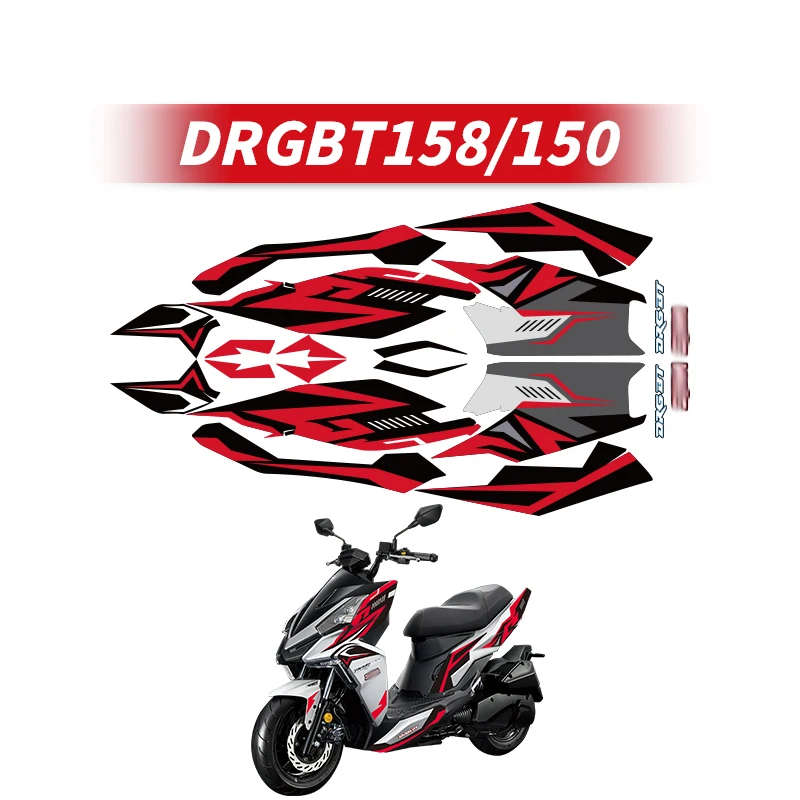 Used For SYM DRGBT150 158 Motorcycle Accessories Pattern Printing Stickers Fairing Kits Of Bike Decoration Protection Decals
