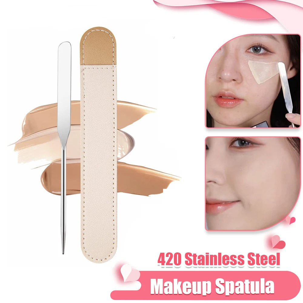 2/3PCS Makeup Mixing Tool Stainless Steel Makeup Spatula Foundation Eye Shadow Cream Pigments Mixing Stick