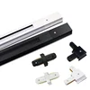 Black and White LED Track Light Rail 0.5M 2-wire Electrified Aluminum Two-Phase Electric Universal Track Clamp Spotlight Lightin 4