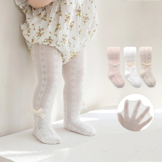 Collants d'été en maille fine pour bébés garçons et filles de 0 à 8 ans, collants en coton doux pour bébés en bas âge, bas transparents respirants pour nouveau-nés 1