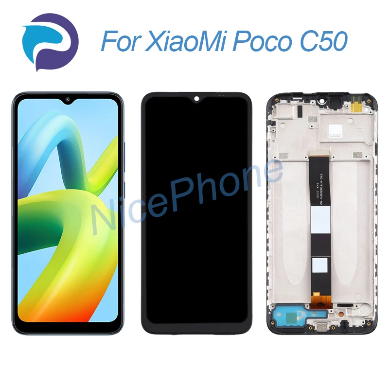 

For XiaoMi Poco C50 LCD Screen + Touch Digitizer Display 1600*720 MZB0D3DIN, 220733SPI/SPH Poco C50 LCD Screen