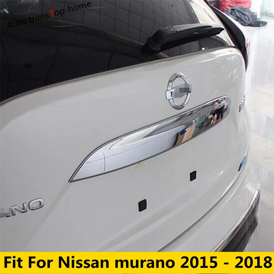 

Rear Tail Trunk Door Strip Decoration Cover Trim Fit For Nissan Murano 2015 2016 2017 2018 ABS Chromium Accessories Exterior