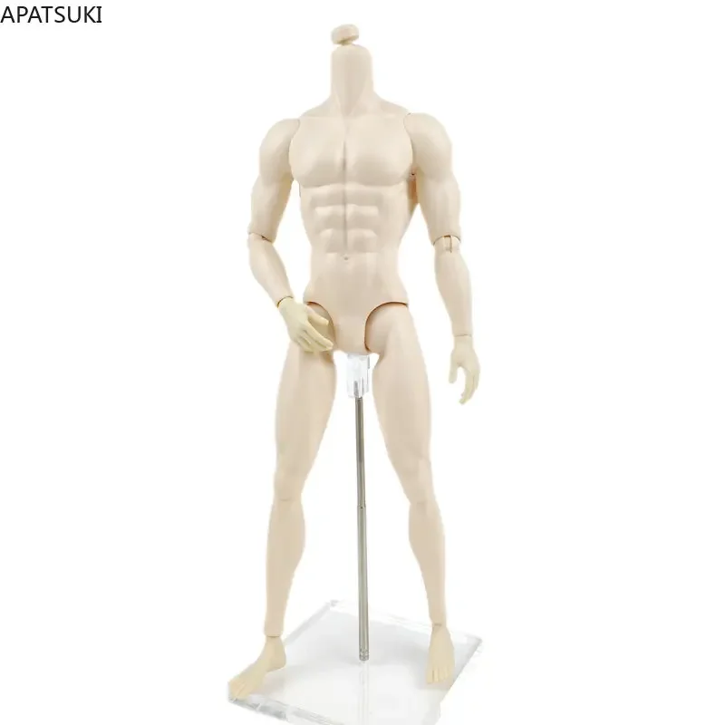 

White High Quality Kids Toy 1/6 Jointed DIY Movable Doll Body For 12" Muscle FR Boy Doll Parts Accessories Gifts