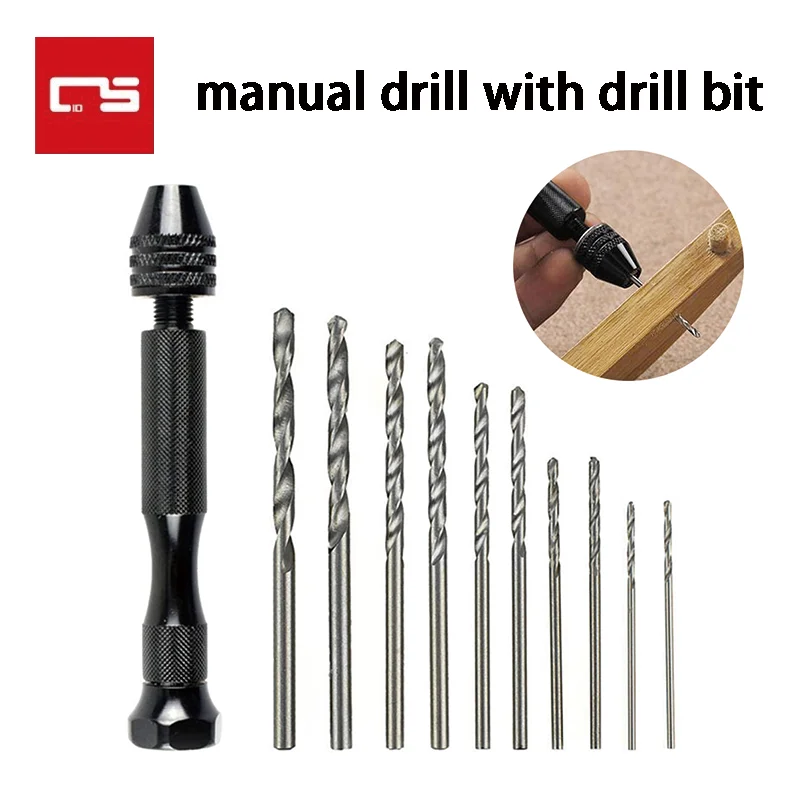 Woodworking Tools Drilling Rotary Tool Manual Twist Drill Bit Micro Hand Drill for Jewelry Craft Wood Drilling