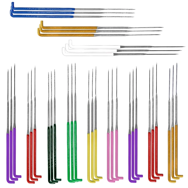 Needle Felting Needles Set, Wool Felting Supplies Star Twisted Cone  Triangular Felting Needles Color Coded Needles with Needle Bottle for  Needle DIY Craft