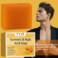 Savon à l'acide au citron et au curcuma – Nettoyage et hydratant en profondeur, contient une vitamine E et une huile d'olive, fait main pour les cheveux, le visage et le corps, adapté à tous les types de peau, savon au citron et au curcuma 6