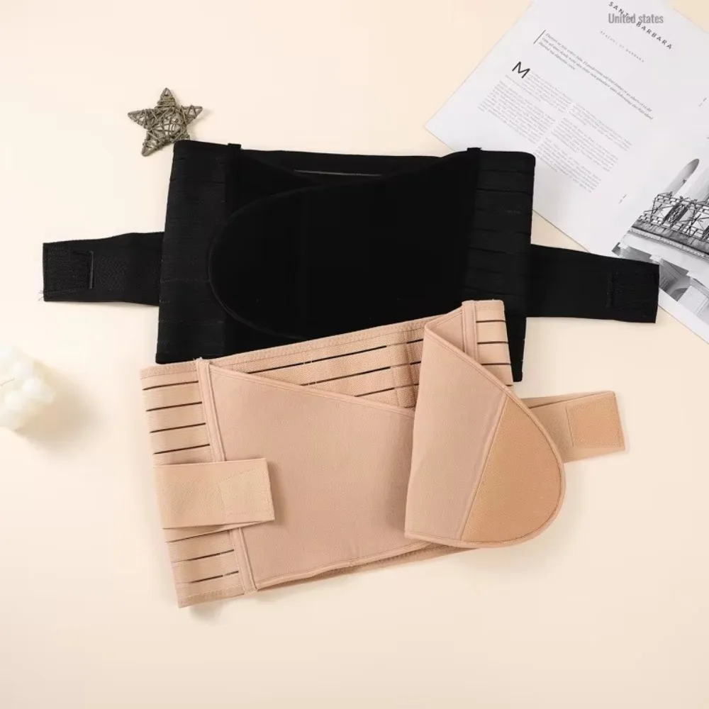 Memory Soft Rubber Bone Corset Postpartum Adjustable High Fit Pregnant Tummy Belly Belt Wrap Breathable Belly Band for Women