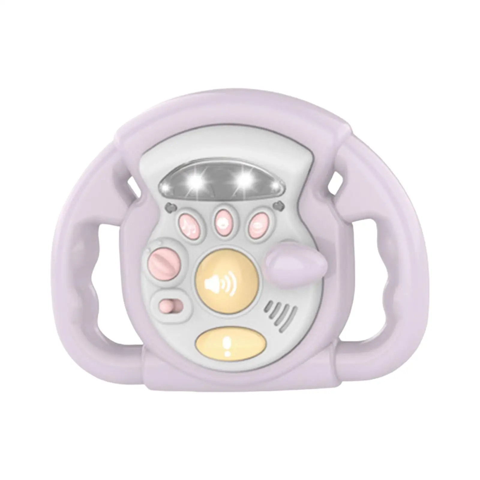 Simulation Copilots Steering Wheel Toys Songs and Lights for Interactive Toy