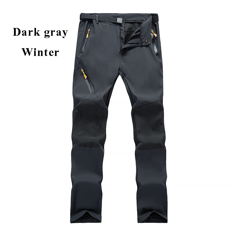 

Outdoor Men Winter Warm Hiking Pants Thermal Waterproof Climbing Trekking Tourism Camping Ski Softshell Trousers PNT40