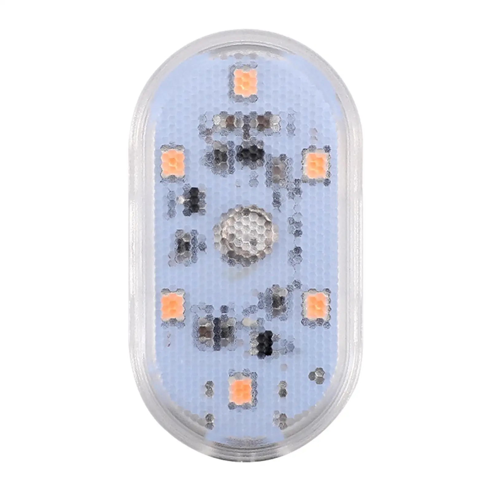 휴대용 컴팩트 LED 자동차 인테리어 분위기 램프, 2-4 팩