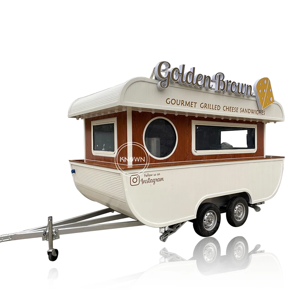 2023  Coffee Kiosk Hot Dog Ice Cream Food Cart Tradesman Vending Cart Kiosk New Enclosed Food Trailer Mobile Food Truck