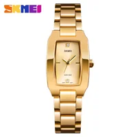 SKMEI 1400 Luxury Quartz Watch for Women Sport Silver Steel Waterproof Ladies Wristwatch Dress Girl Clock 1410 Relogio Feminino