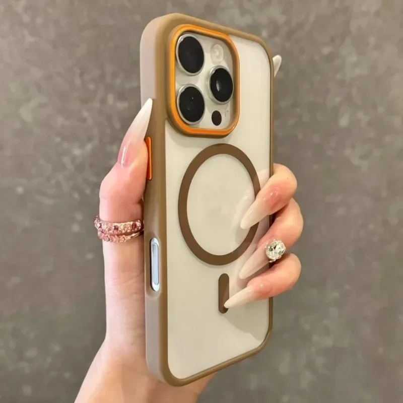 Premium Magnetic Wireless Charger with Shockproof Clear Back Cover