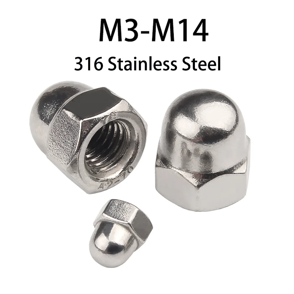 316 Stainless Steel Acorn Cap Nut 316 Stainless Steel Hexagon Cap