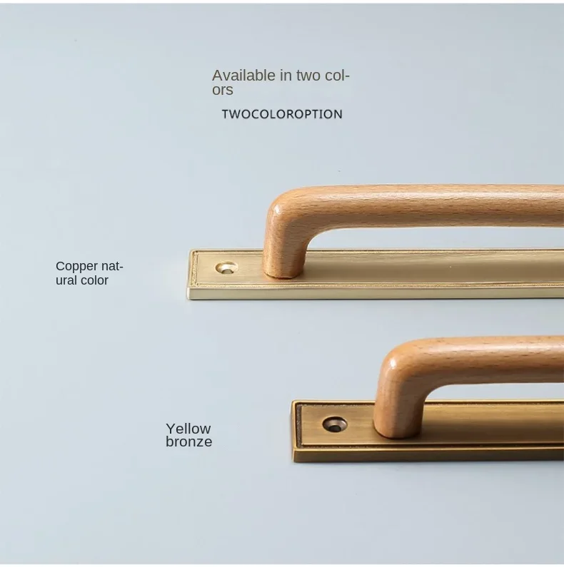 Description Picture 4 of itemZinc Alloy Punch-free Furniture Cabinet Handle Sliding Barn Door Handle Pull and Flush Hardware Set Wood Door Drawer Handle