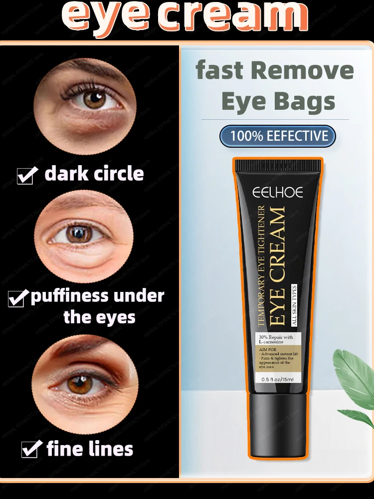 

Eye Cream Remove Bags Dark Circles Puffiness Away Work Under Eyes