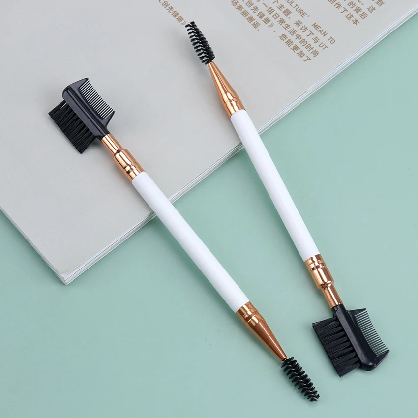 1PC Double Ended Eyebrow Comb Brush Beauty Makeup Brushes Eyelash Applicator Professional Make Up Tool makeup tool