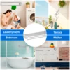 Stainless Steel Clothes Drying Rack Wall-mounted Accordion Retractable Drying Rack with 7 Drying Rods for Laundry Room/Bathroom 6
