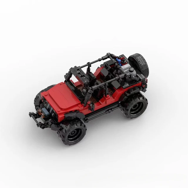 Jeep Building Blocks Jeep Wrangler Adventurer Motor Fun fit High-tech Building Block bricks Vehicle Cars kid Toy Gft 2