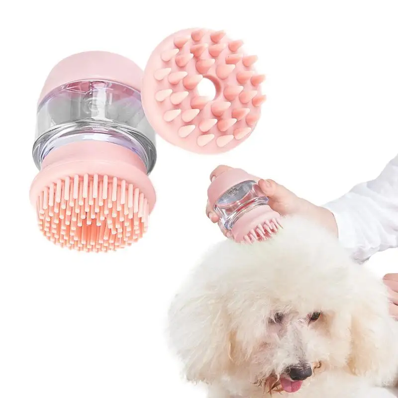 

Pet Bath Brush Dog Supplies Bath Brush Silicone Double Comb Deshedding Grooming Comb Long Short Haired Cats Pets Accessories