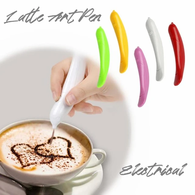 Electrical Latte Art Pen For Barista Coffee Carving Pen Reusable Pen For  Cake Decoration Portable Latte