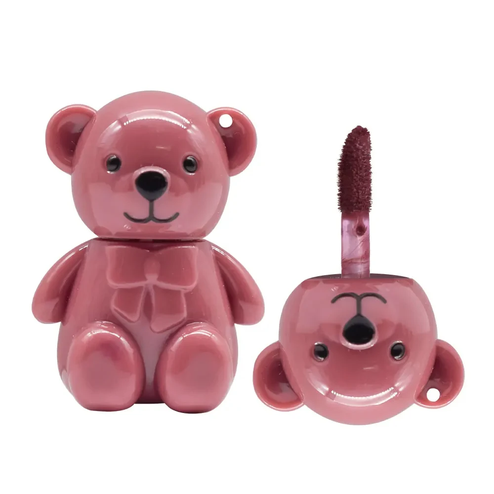 24pcs Kawaii Bear Velvet Matte Liquid Lipstick 6 Colors set Lip Gloss Waterproof Longlasting Nonstick Lip Tints Lips Makeup 5