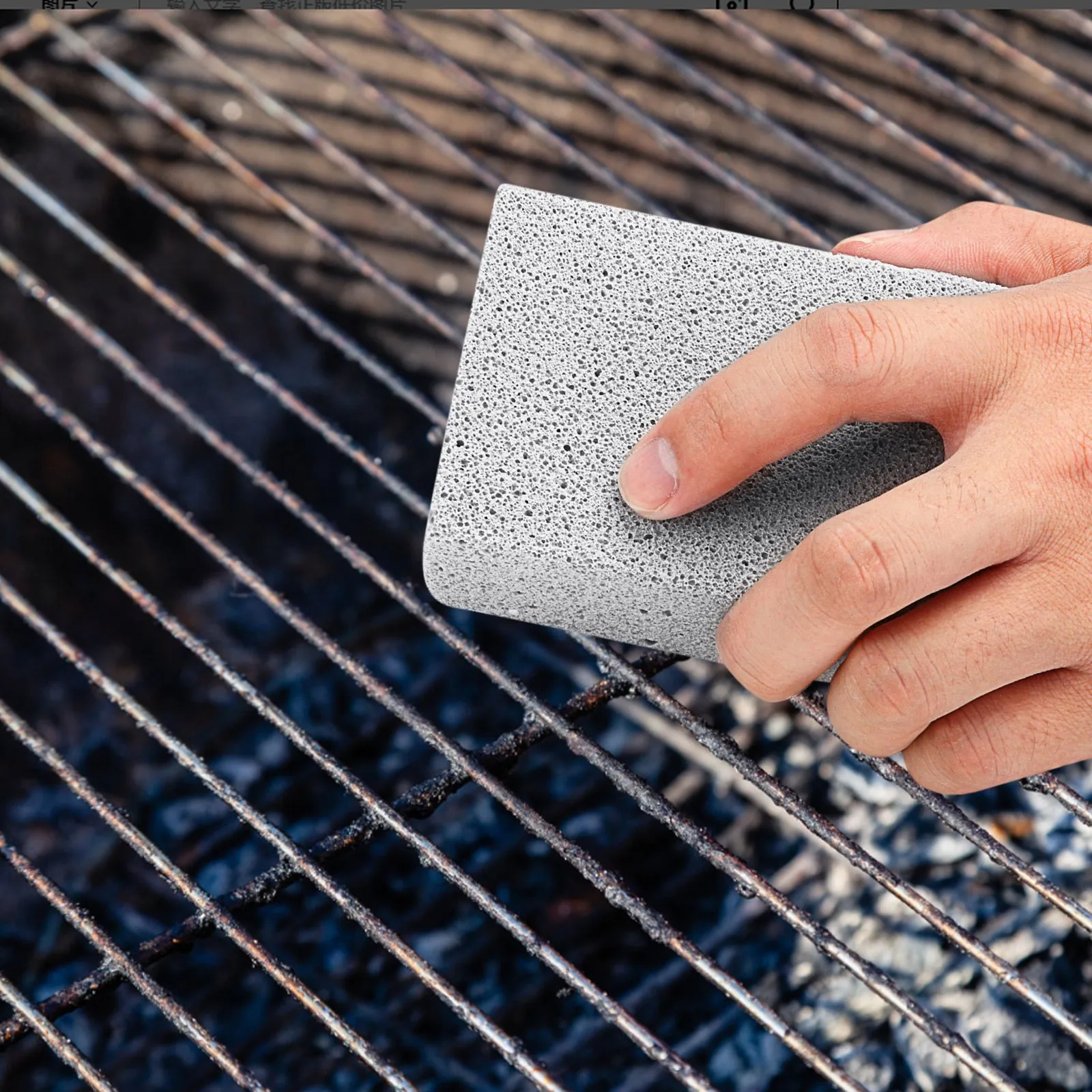 10pcs Bbq Cleaning Bricks Small Bricks Cleaning Brush Bbq Pumice Sponge Wiping Grill Tools