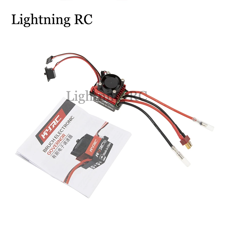 

Racing 2-3S Lipo Two-way 60A Brushed ESC 60A ESC with Fan Support 3S Lithium Battery For HPI HSP RC Car Ship Model