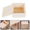 Handmade Jewelry Storage Box Wood Plain Candy Case Ring Organizer Crafts Case Color Handmade Soap Packaging Wooden Box 1
