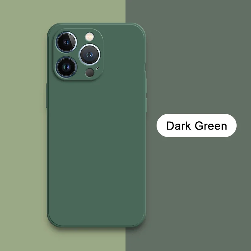 Original Square Liquid Silicone Phone Cases - Premium Durable Covers